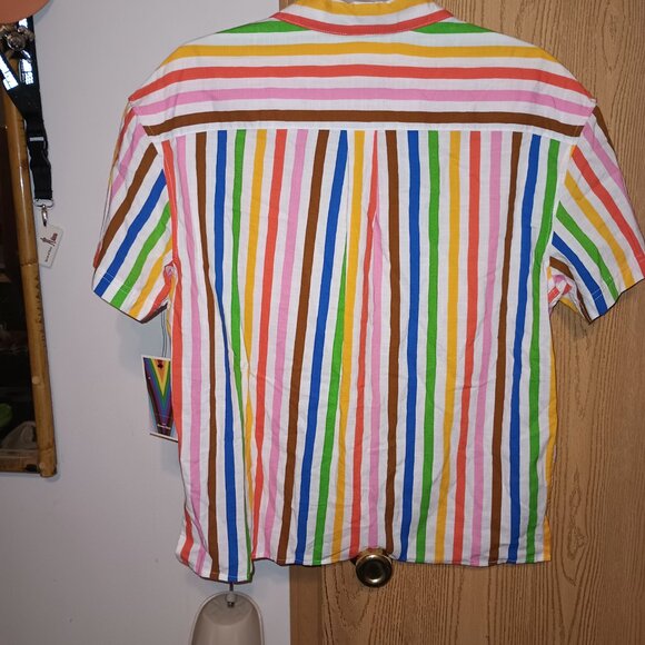 NEW Target Pride Collection Rainbow Button Down UNISEX - Picture 4 of 9